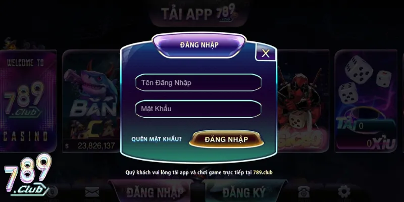 Thực hiện đăng nhập 789Club trong 3 giây