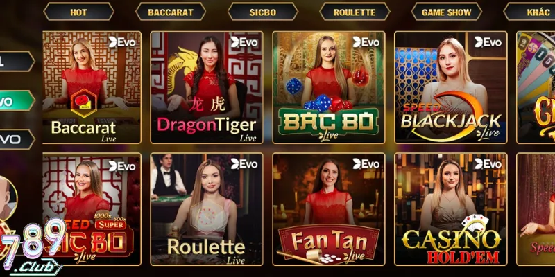Chơi casino livestream với cảm giác chân thực 5 sao