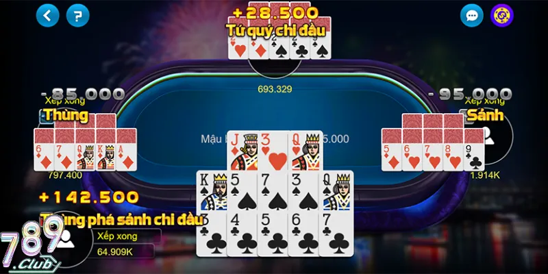 Mậu binh 789Club là phiên bản online cải tiến